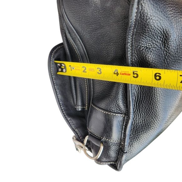 Roots Roots Black Leather Messenger Bag Size ONE SIZE - 6 Thumbnail