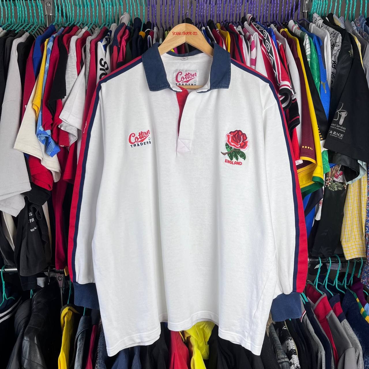 England Rugby Union 1993/1995 Long Sleeve Polo Tshirt