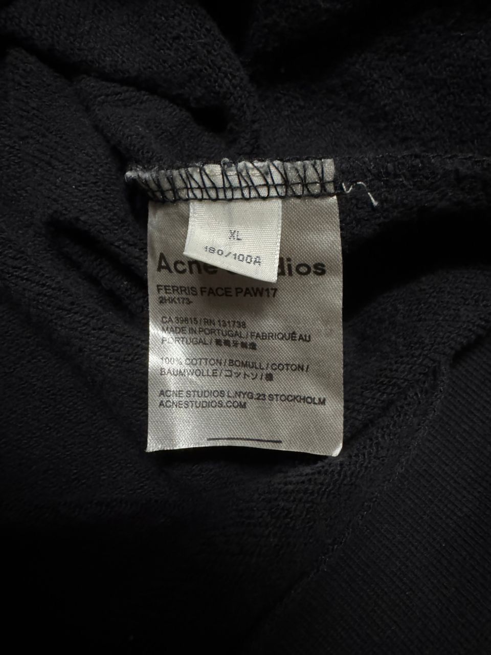 Acne Studios ACNE STUDIOS ALL BLACK HOODIE Size US L / EU 52-54 / 3 - 9 Thumbnail