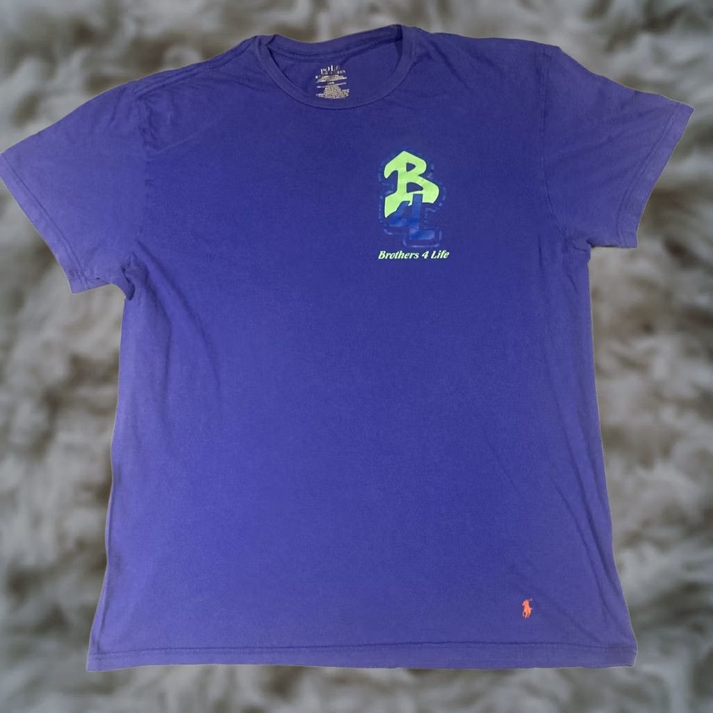 Ralph Lauren Polo Ralph Lauren T Shirt Mens Size Large Blue Brothers 4 Life Short Sleeve Size US L / EU 52-54 / 3 - 1 Thumbnail