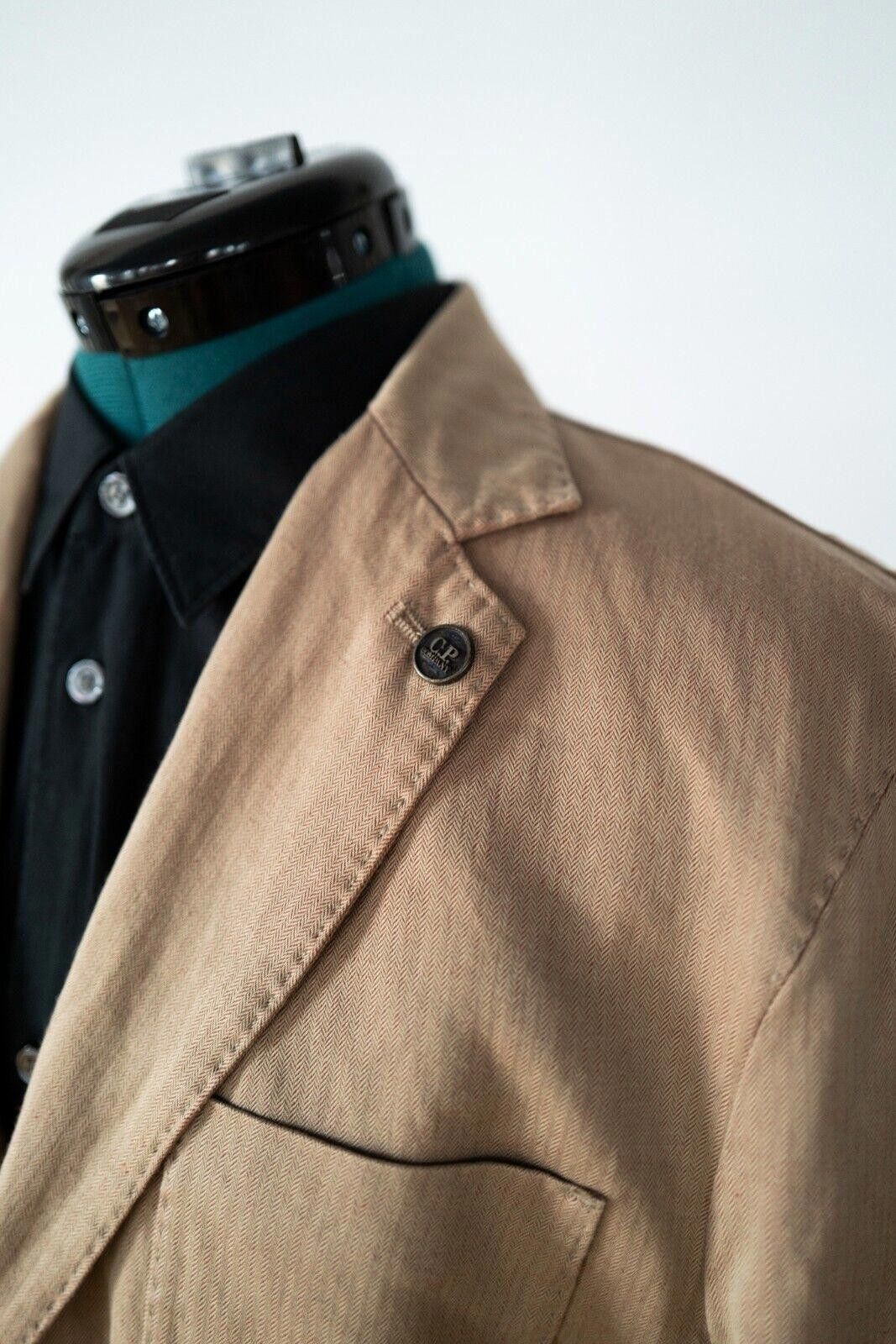 C.P. Company Vintage C.P. Company Tan Linen Blazer Sz. XL Size US XL / EU 56 / 4 - 4 Thumbnail