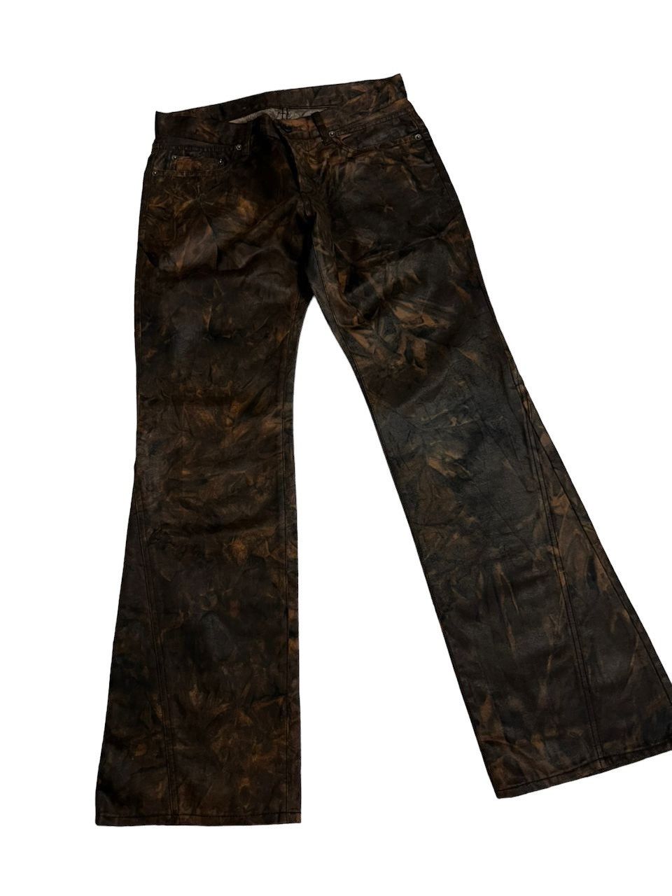 PPFM PPFM Tie Dye Crazy Colour Flare Pants Size US 30 / EU 46 - 2 Thumbnail