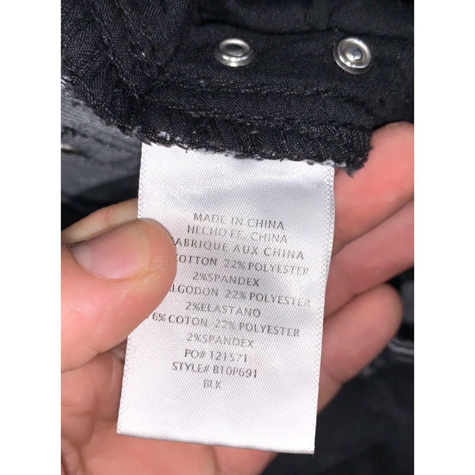 Bebe VINTAGE bebe Jeans Womens 28" Waist Black Rhinestone Y2K Low Rise 2B 5-Pocket Skinny Handwash Machine Washable Denim Cotton Solid Zipper Bagged No N/A Size 28" / US 6 / IT 42 - 3 Thumbnail