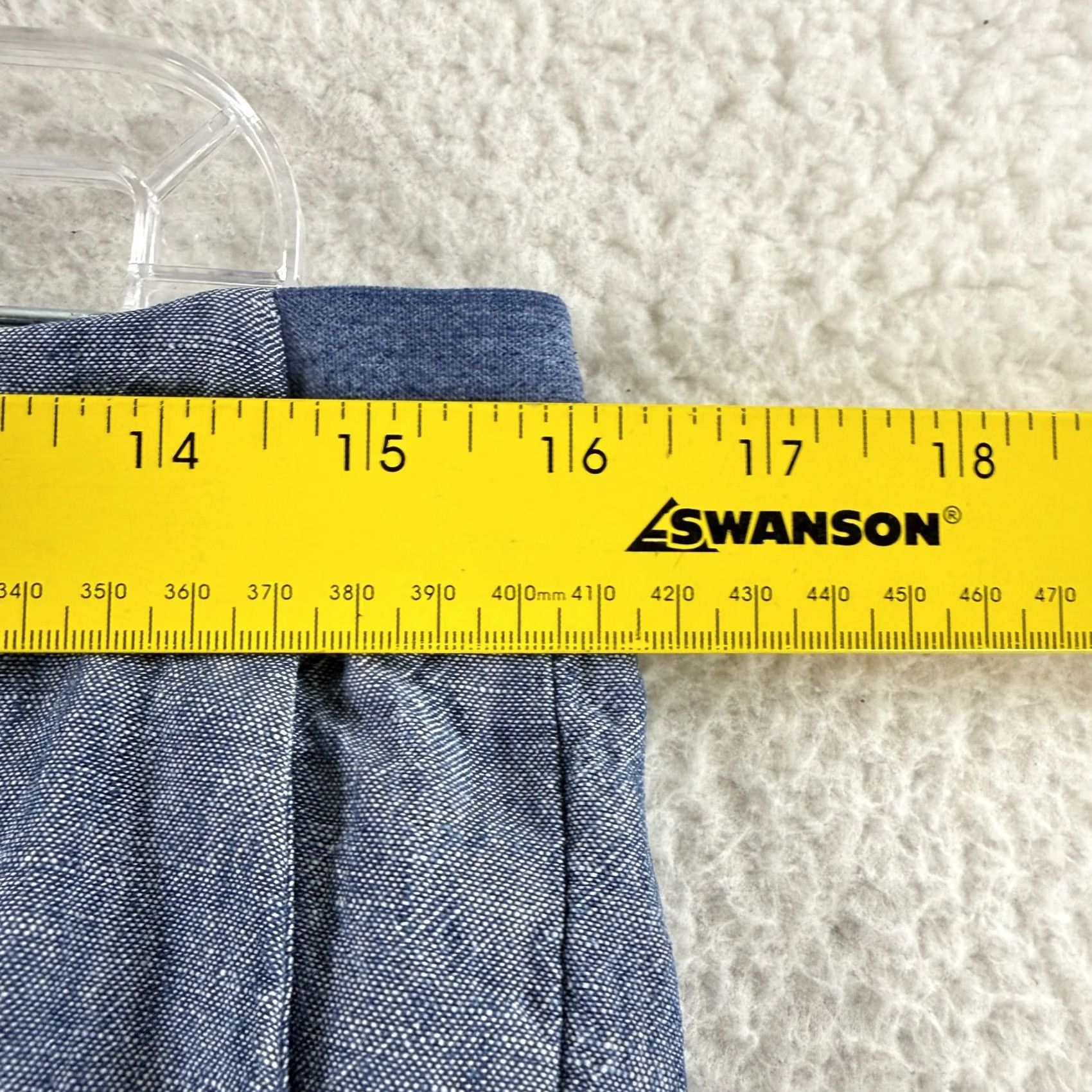 J. Jill J. Jill Linen Pull On Blue Crop Pants Womens Small Straight Leg Mid Rise Casual Linen Pants Size 28" / US 6 / IT 42 - 7 Thumbnail