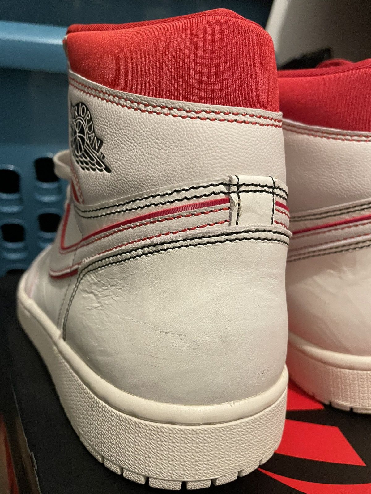 Jordan Brand AIR JORDAN 1 RETRO HIGH OG/ PHANTOM GYM RED Size US 10.5 / EU 43-44 - 16 Thumbnail