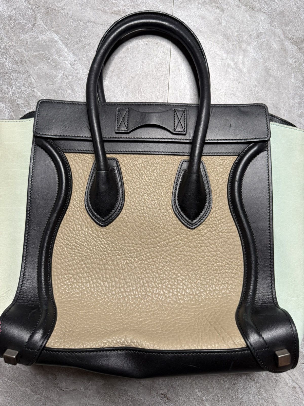 Celine Celine By Phoebe Philo Tricolor Micro Luggage Tote Bag Size ONE SIZE - 7 Thumbnail