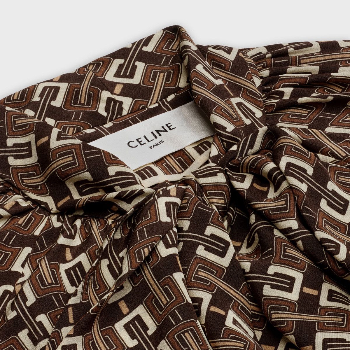 Celine FW24 $1.8k Celine Triomphe silk bow tie shirt Hedi Slimane Size US S / EU 44-46 / 1 - 10 Thumbnail