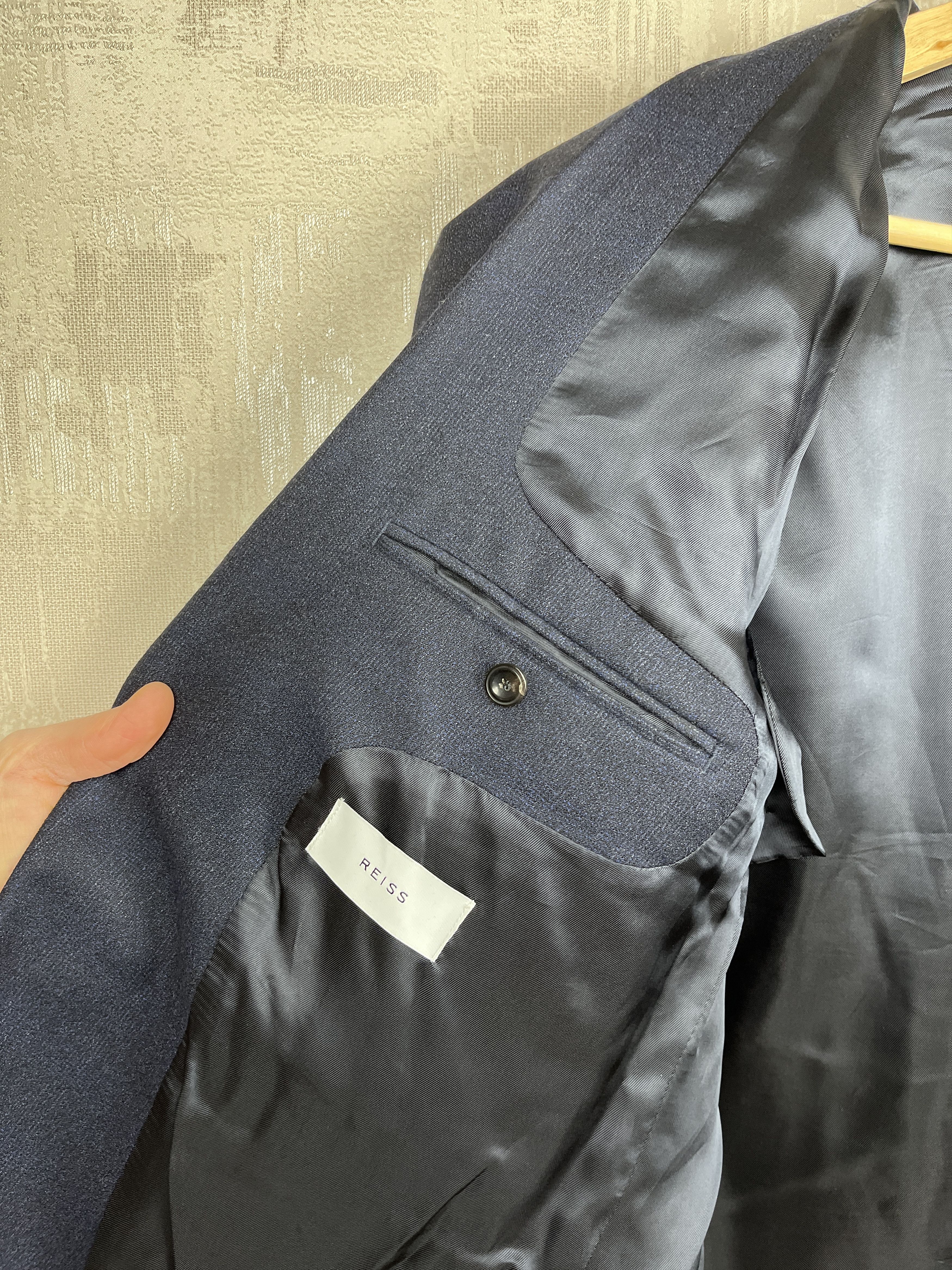 Reiss Reiss Wool Balzer Jacket Sport Coat One Button Chest 42 inch Size 42R - 13 Thumbnail