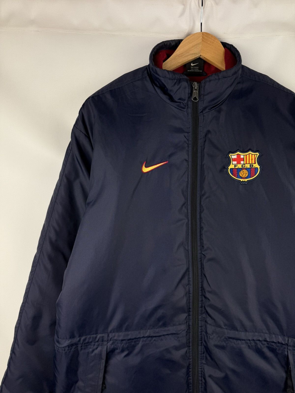Nike Nike FC Barcelona Vintage Training Nylon Jacket Size US S / EU 44-46 / 1 - 2 Thumbnail