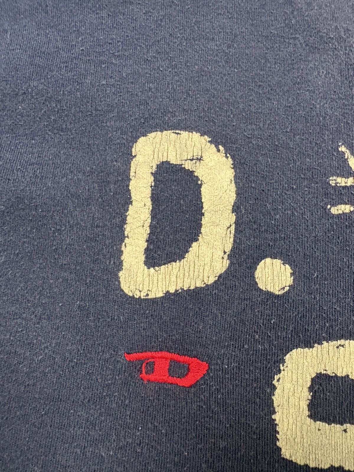 Diesel Diesel 00s D#4 S.L Graphic T Shirt Faded Navy Y2K Vintage L Size L / US 10 / IT 46 - 9 Thumbnail