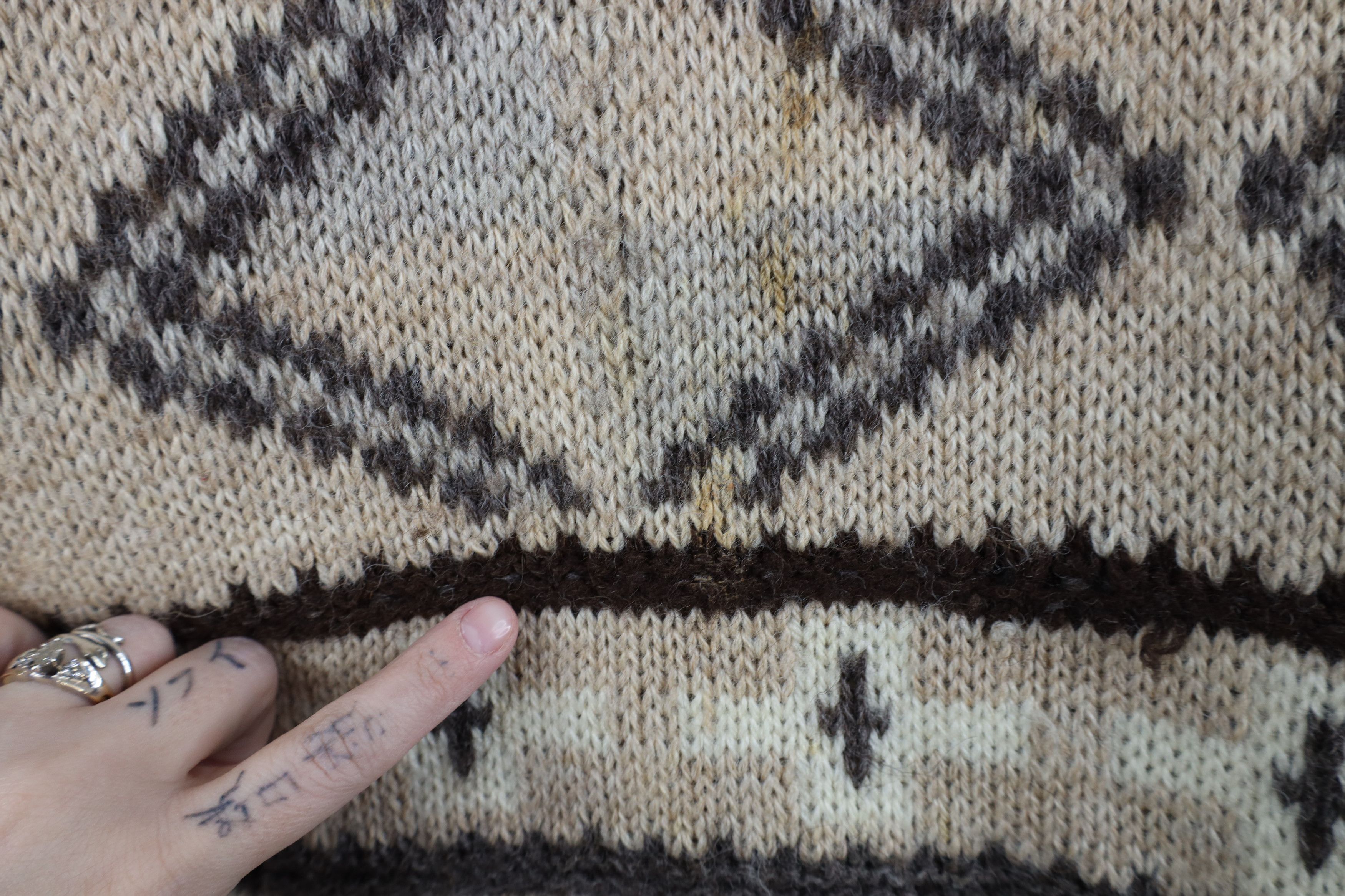 Vintage Vintage 90s Streetwear Wool Fair Isle Fisherman Sweater Size US L / EU 52-54 / 3 - 5 Thumbnail