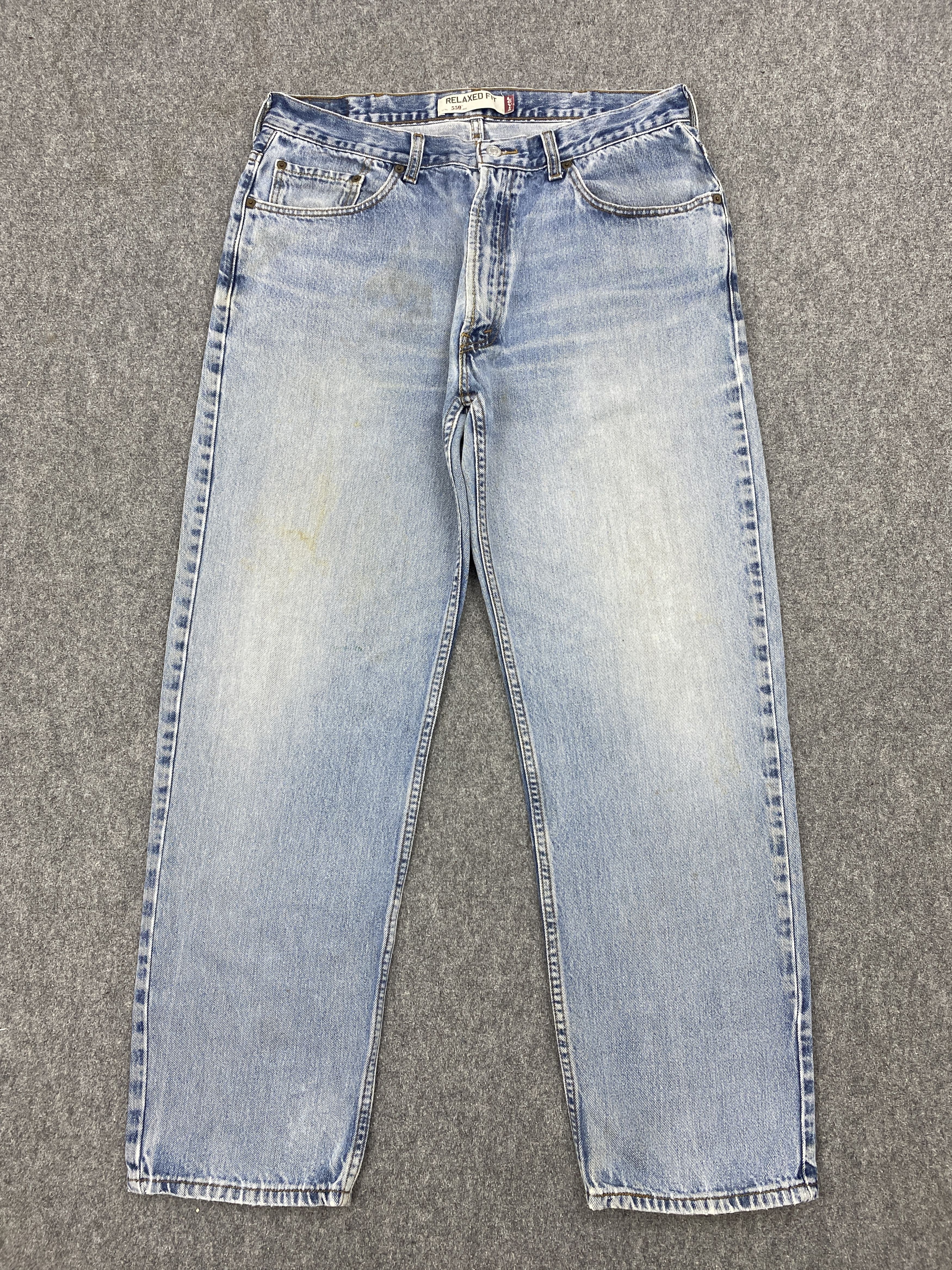 Levi's × Vintage Vintage Levis 550 Faded Blue Denim Jeans Size US 36 / EU 52 - 1 Thumbnail