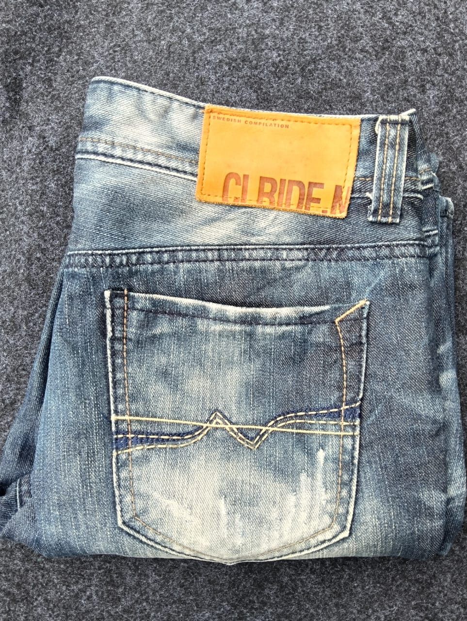 Jean CLRIDE.N Flare Jeans–Rare Korean Y2K Streetwear Denim Size US 31 - 9 Thumbnail