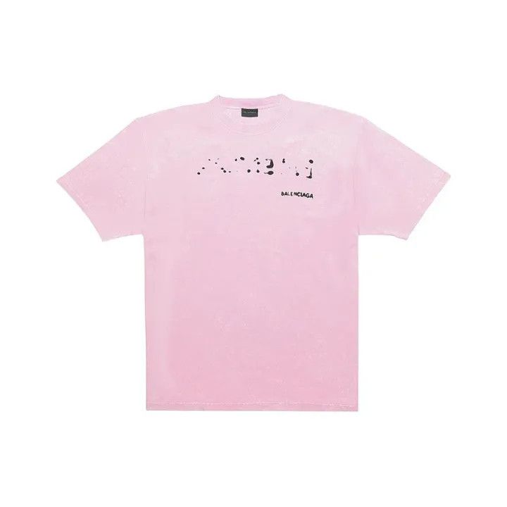 Balenciaga Balenciaga SS23 Pink Letter Print T-Shirt 0079 Size S / US 4 / IT 40 - 1 Thumbnail