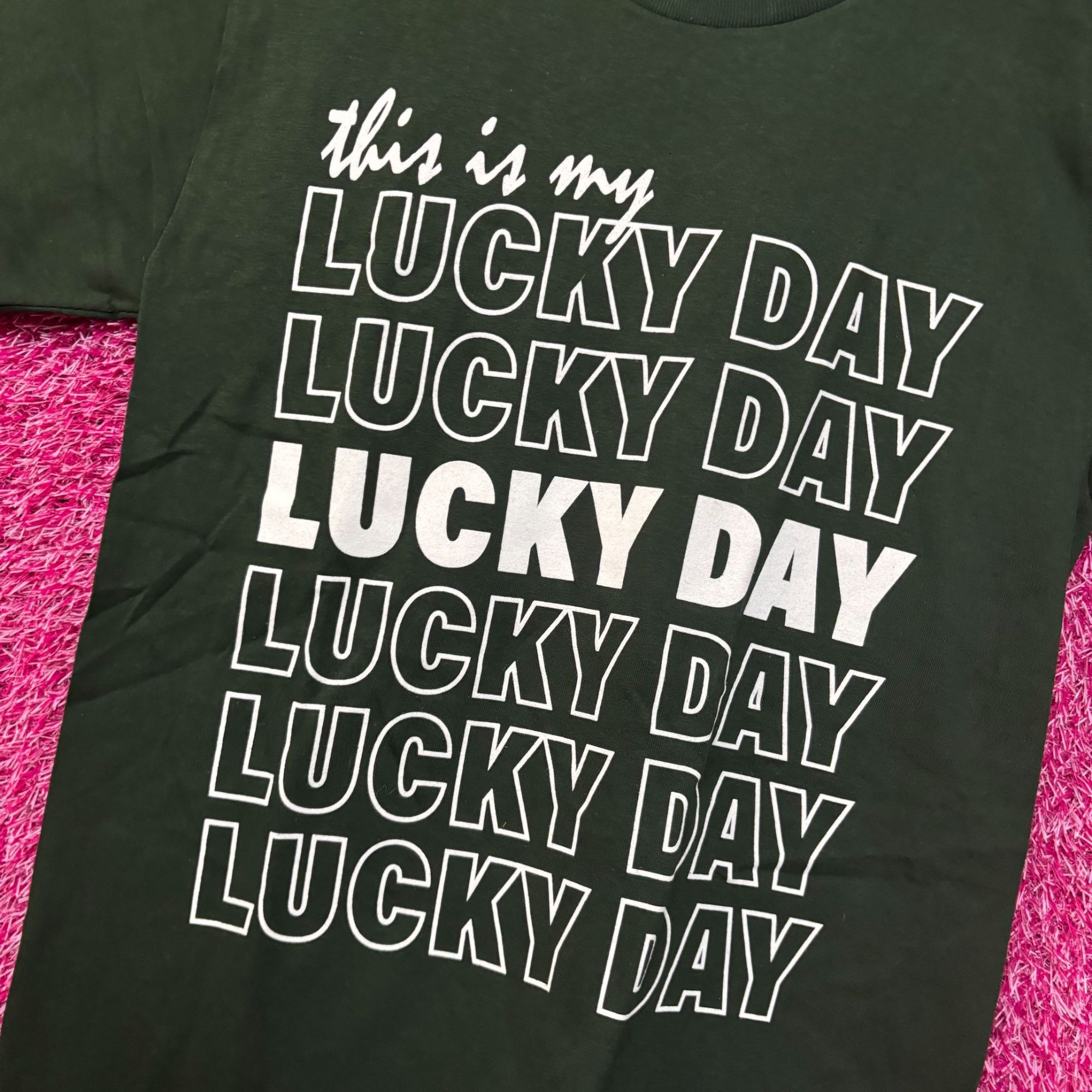Other This Is My Lucky Day Graphic Design T-Shirt Small Size US S / EU 44-46 / 1 - 4 Thumbnail