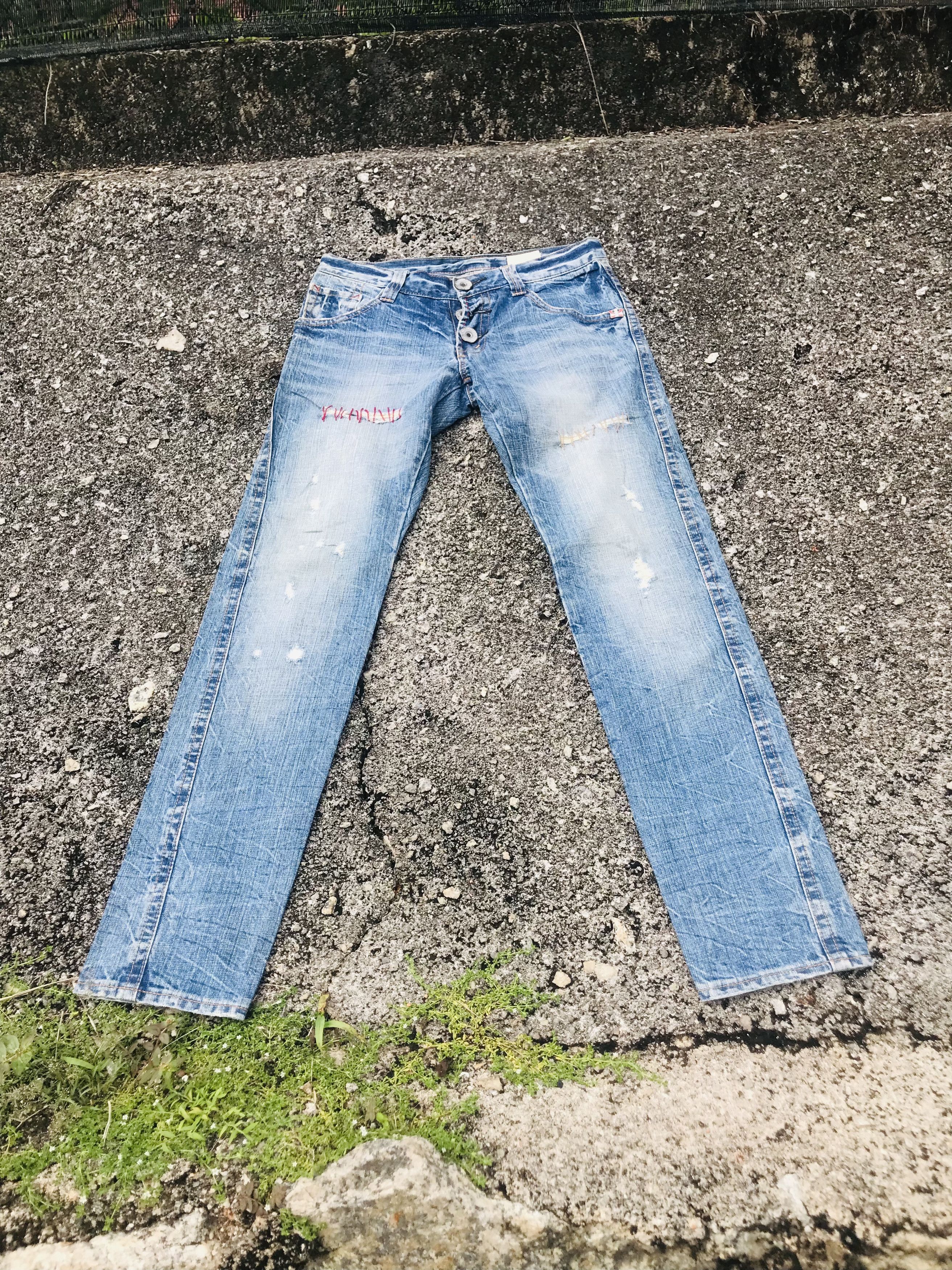 If Six Was Nine Vintage Antgauge distressed jeans Size US 32 / EU 48 - 2 Thumbnail