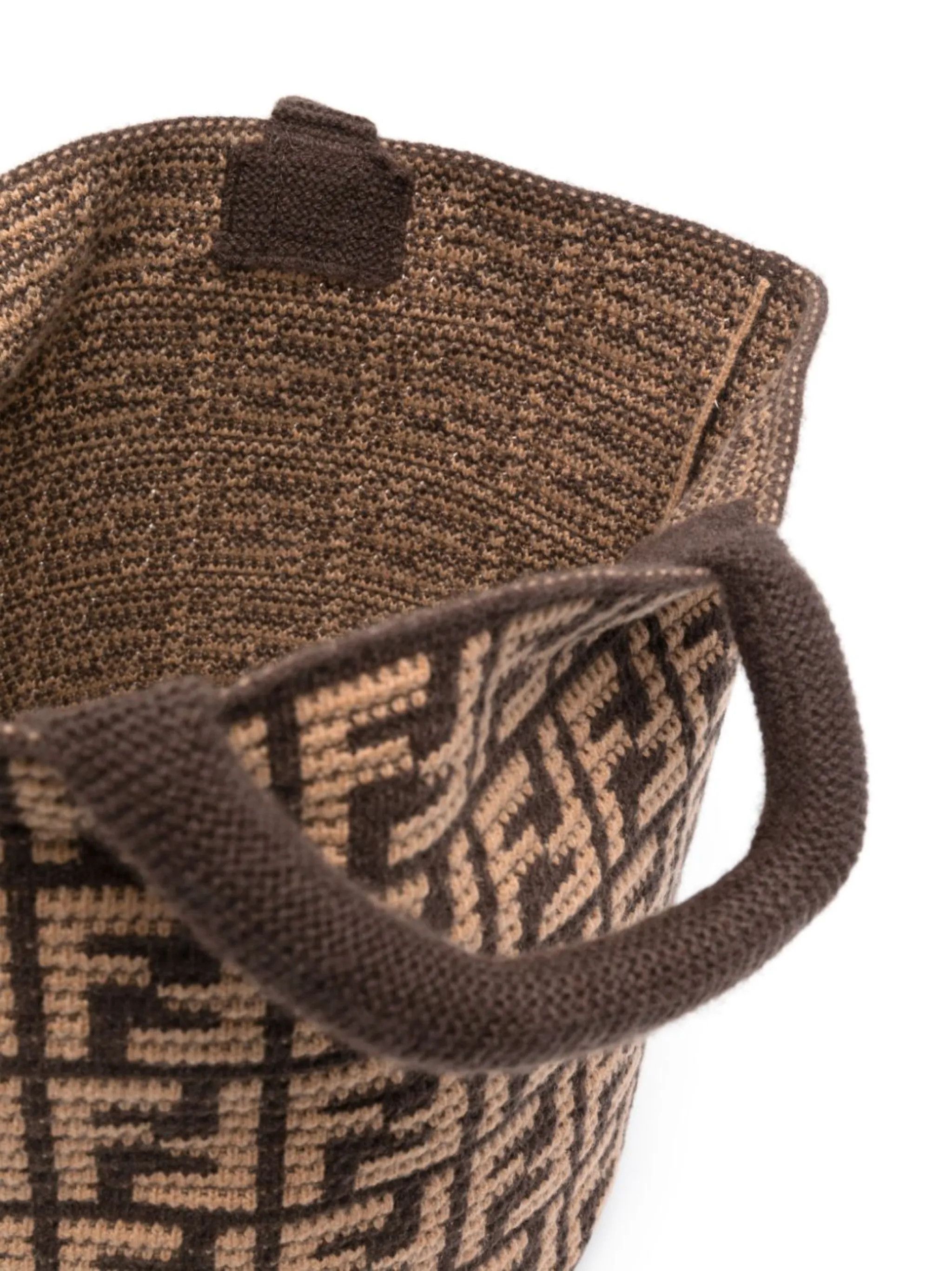 Fendi o1mtch0225 FF Shopping Bag in Brown Size ONE SIZE - 4 Thumbnail