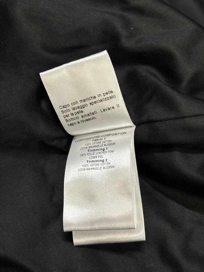 Gucci FW2010 Gucci Leather Black & Navy Varsity Bomber Jacket by Frida Giannini Size US L / EU 52-54 / 3 - 12 Thumbnail
