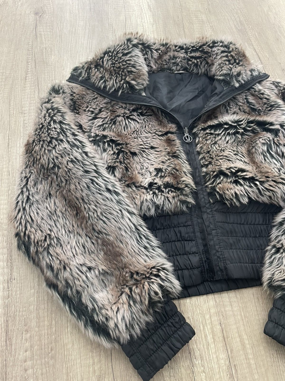 Hysteric Glamour Y2K fur fuzzy opium japanese cropped bomber if six was nine Size US M / EU 48-50 / 2 - 2 Thumbnail