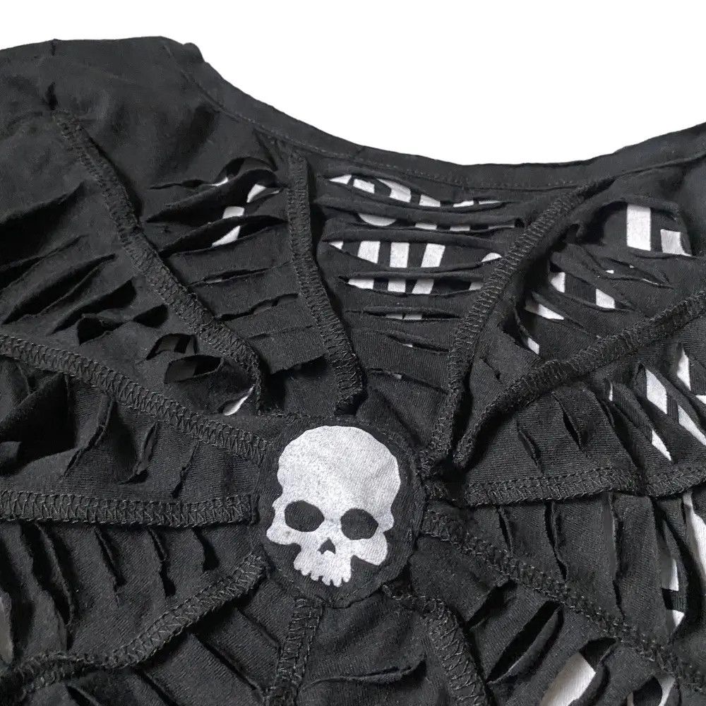 If Six Was Nine 2000's LazyDaisy Skull Spider Web Shirt Size US XS / EU 42 / 0 - 3 Thumbnail