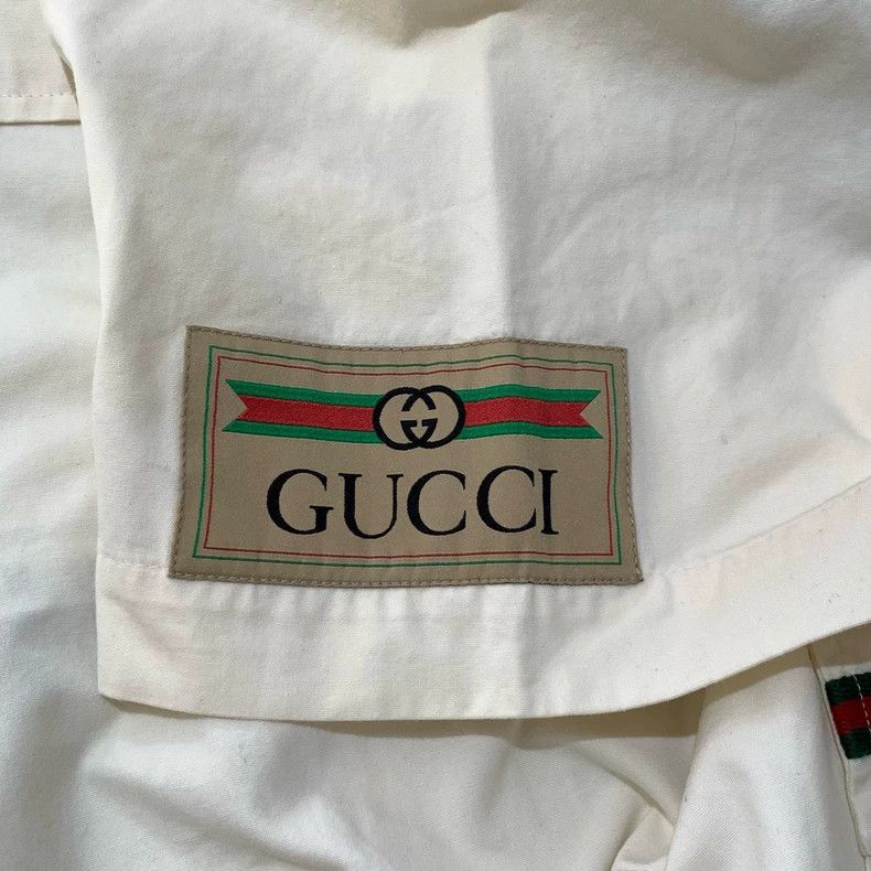 GucciBeige short-sleeved lapel workwear dress 2503-Nextarro