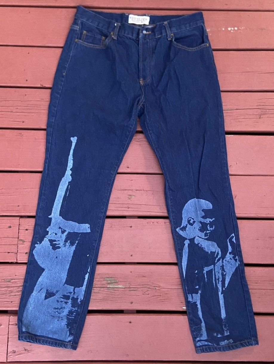 Designer × Osbbat 2020 Malcolm X Denim Jeans | Byslik | years of tears |Osbatt Size US 34 / EU 50 - 3 Thumbnail