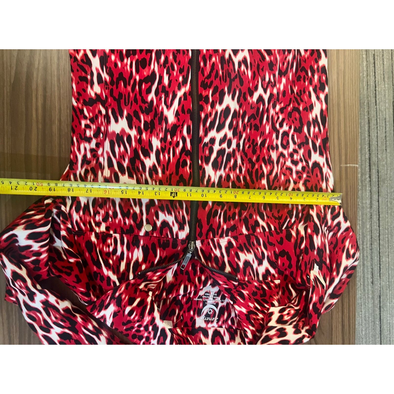 Chicos Chico’s Top Size 0 NWT Animal Print Zip Front Blouse Jacket Size S / US 4 / IT 40 - 7 Thumbnail