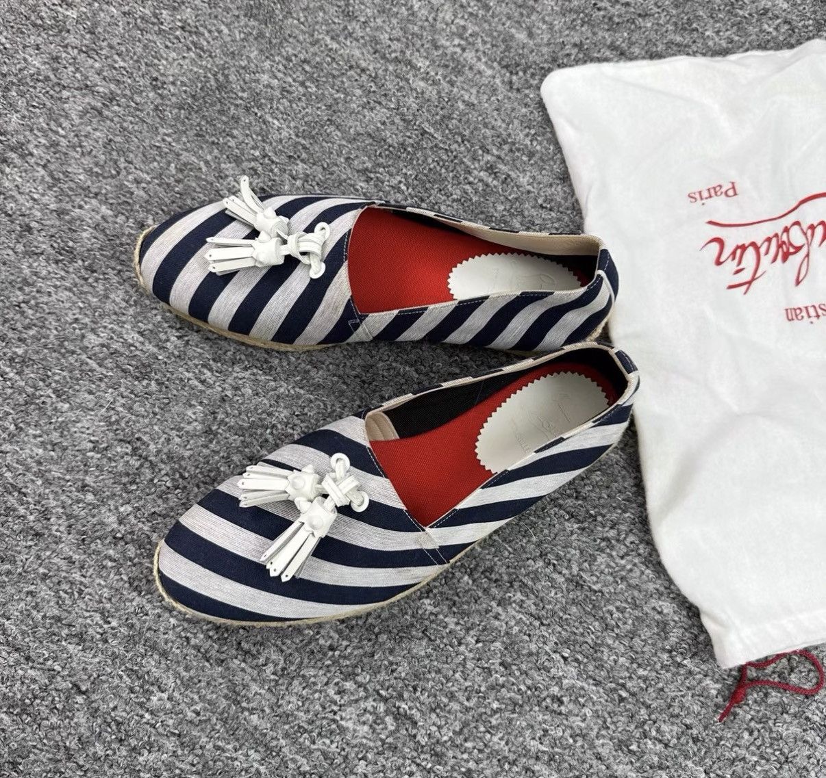Christian Louboutin Christian Louboutin Striped Espadrilles K12 Size US 9 / IT 39 - 2 Thumbnail