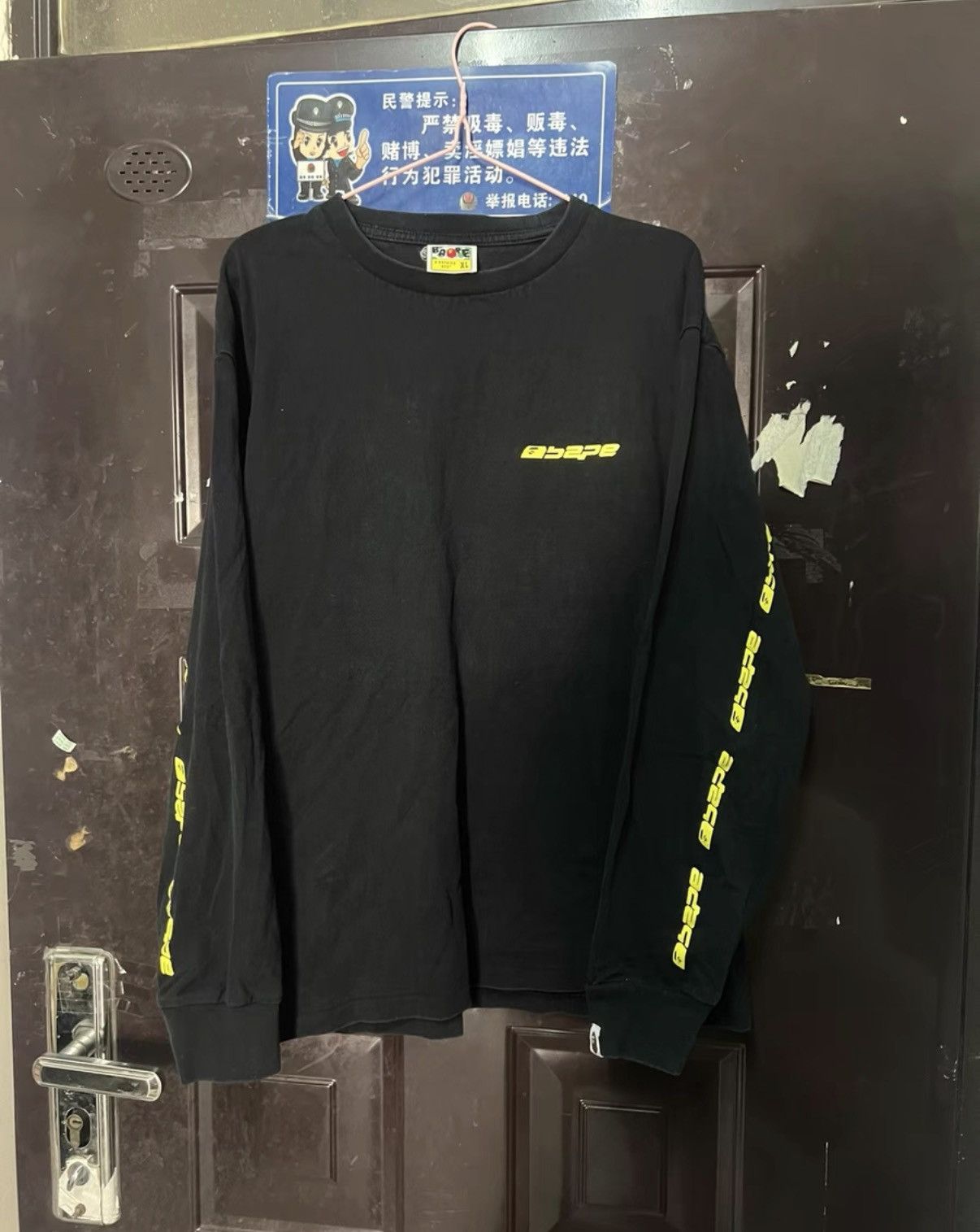Bape BAPE OG Nigo era, logo ape head long sleeve Size US XL / EU 56 / 4 - 1 Thumbnail