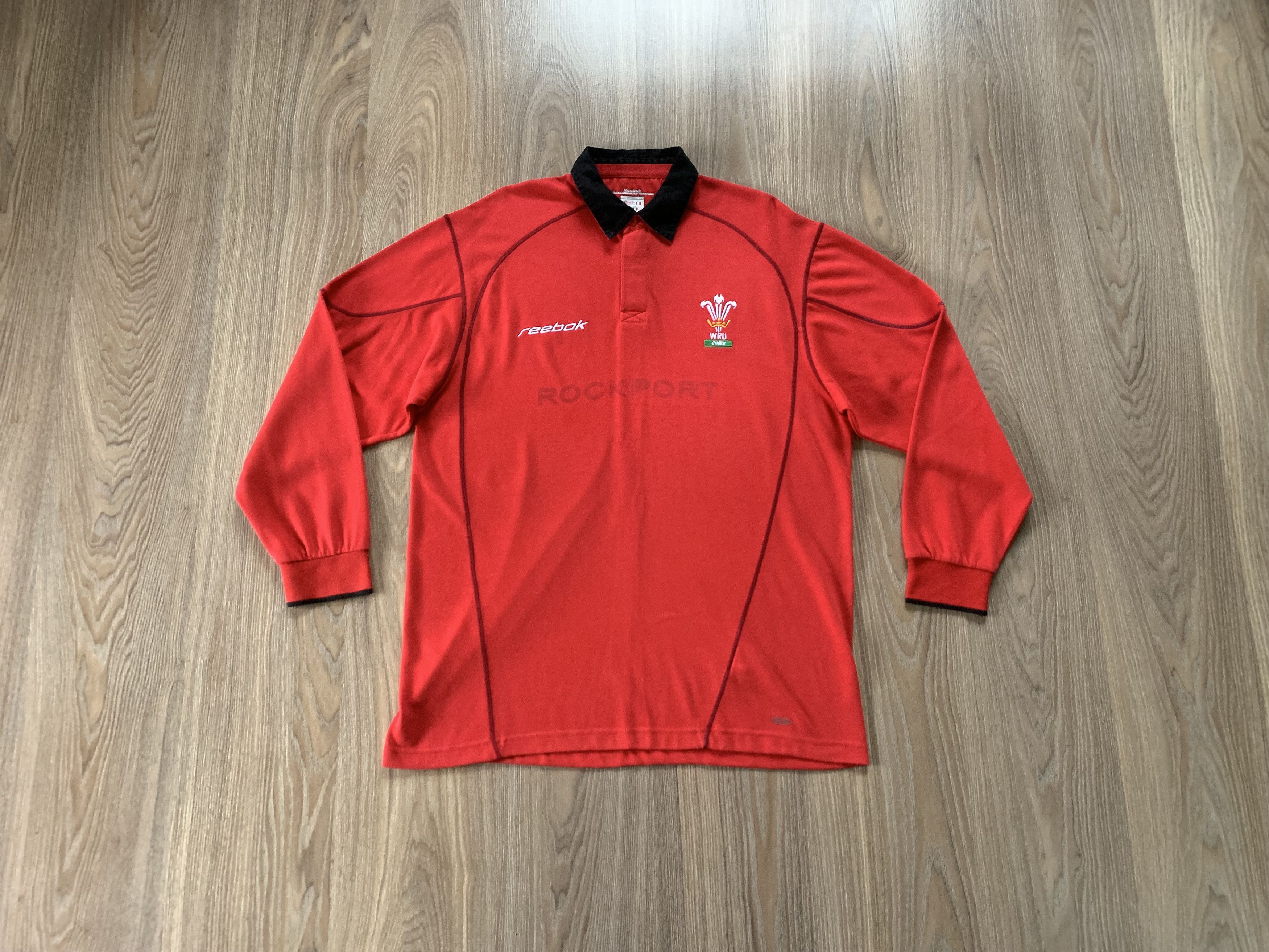 Other Reebok Rockport Wales Rugby WRU Cymru Jersey Long Sleeve Size US M / EU 48-50 / 2 - 1 Thumbnail