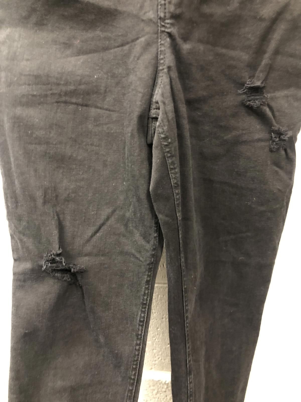 Designer Stylish Black Denim Overalls - Trendy & Comfortable Size 36" / US 14 / IT 50 - 3 Thumbnail