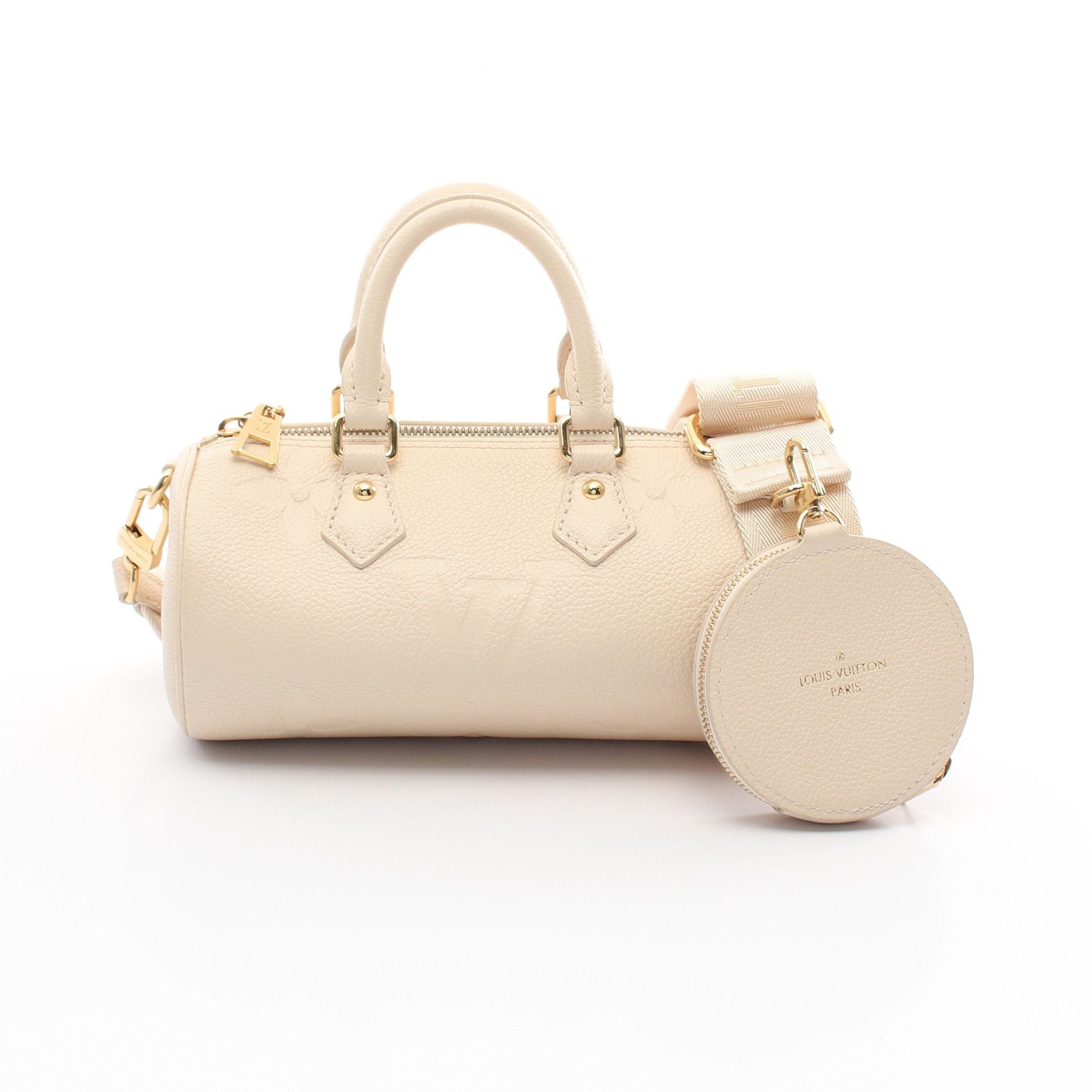 Louis Vuitton Papillon Bb Monogram Empreinte Claim Handbag Leather Ivory