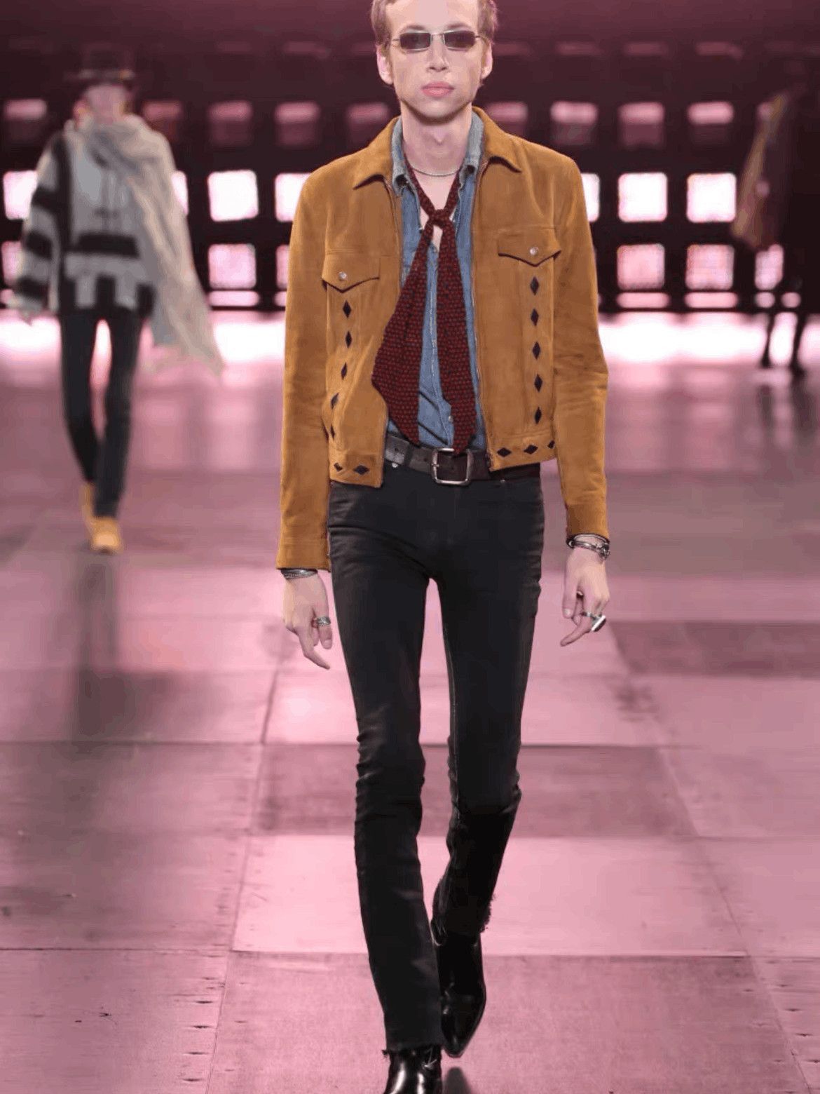 Saint Laurent Paris Sz 50 Saint Laurent Paris by Hedi 15SS Runway Leather Jacke Size US M / EU 48-50 / 2 - 8 Thumbnail