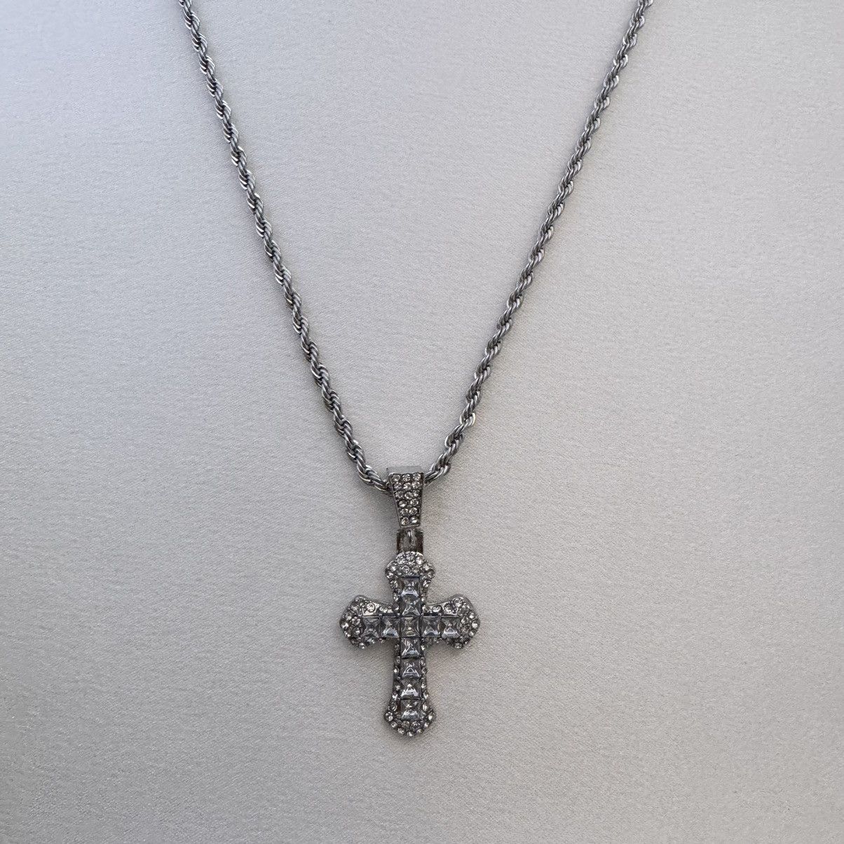 Other CZ Cross Pendant Necklace for Men Women,Hip Hop Unisex Style Size ONE SIZE - 1 Thumbnail