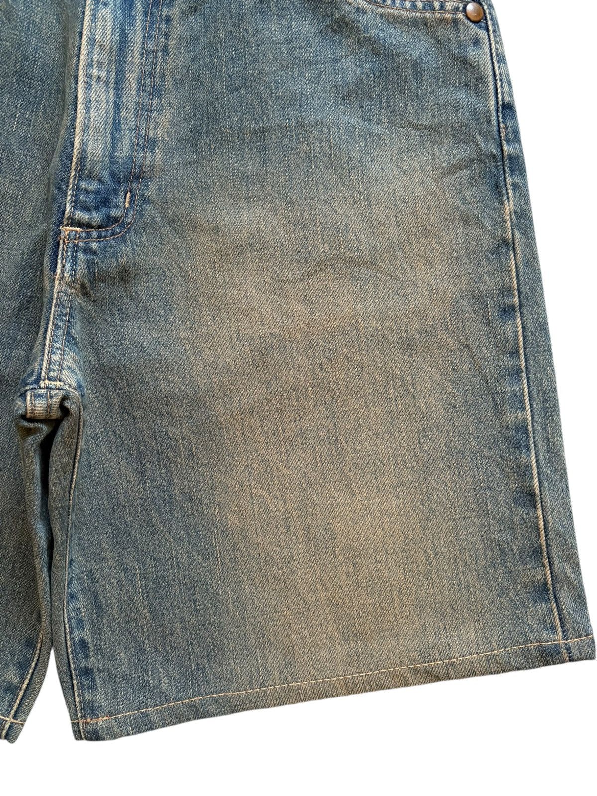 Wrangler Vintage Wrangler Blue Bell Selvedge Mud Wash Jean Short Size US 27 - 10 Thumbnail