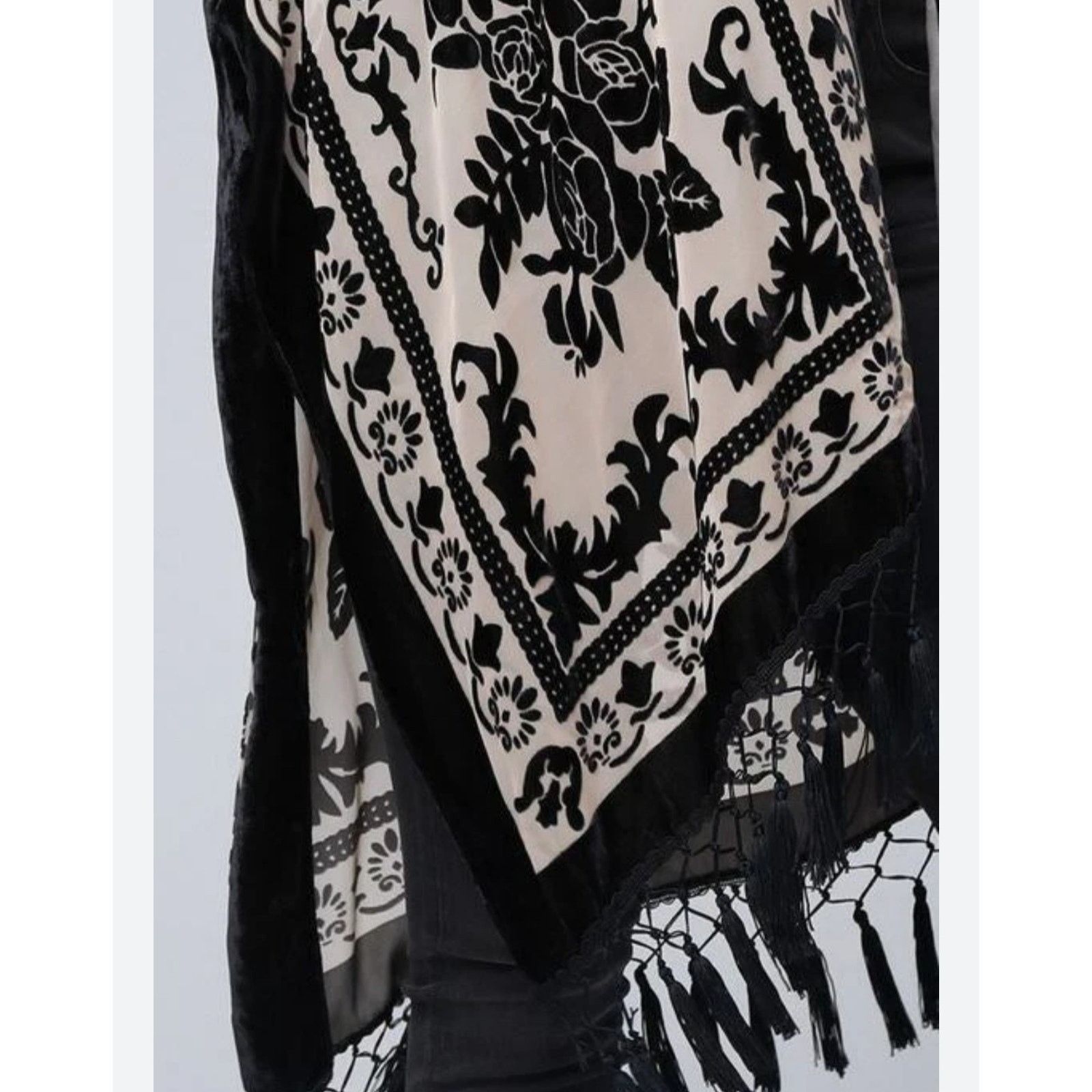 Free People Free People Nightbird Kimono in Black Combo One Size Size ONE SIZE - 7 Thumbnail