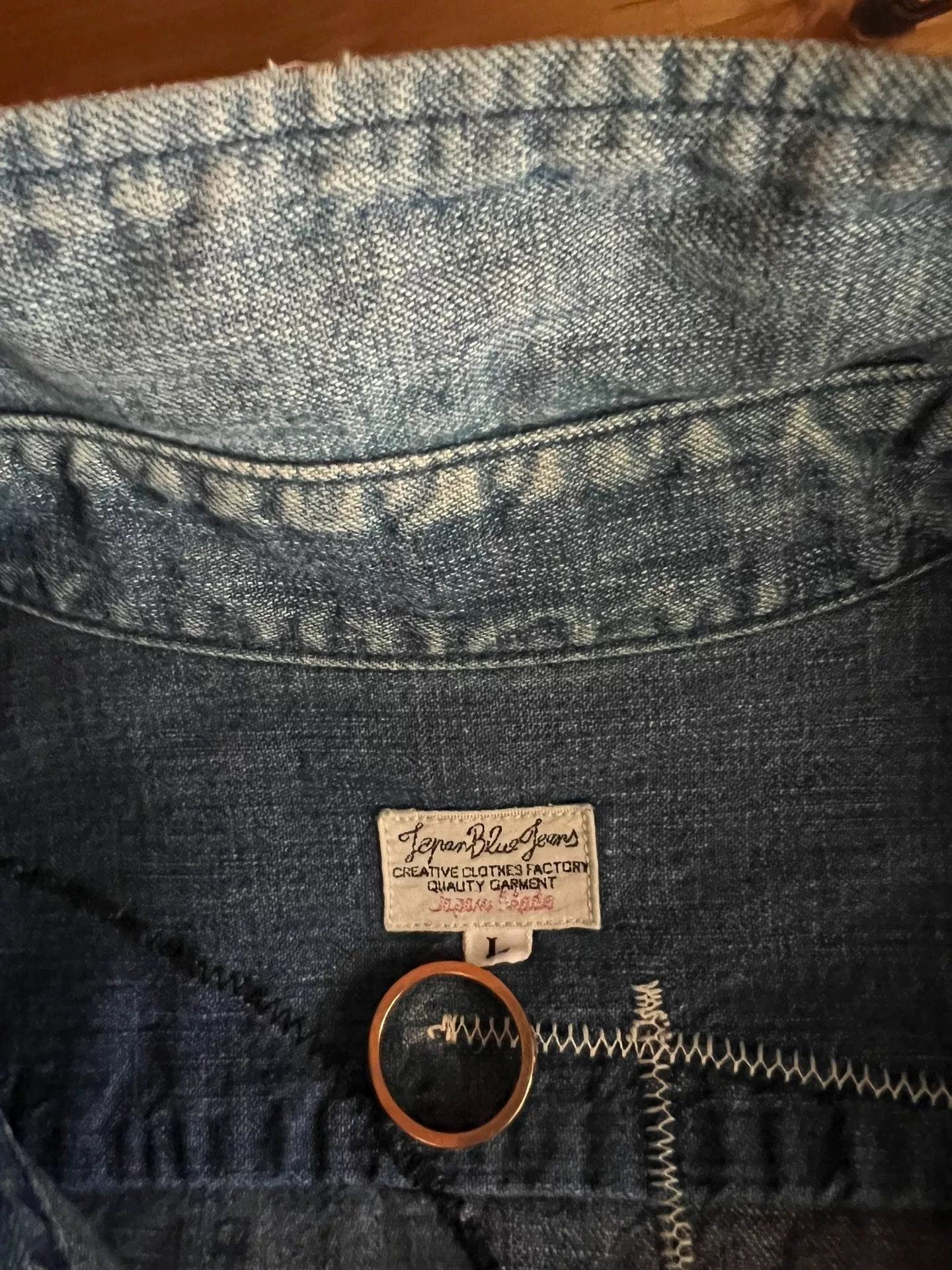 Japan Blue Jeans Japan Blue Indigo Denim Shirt Size US L / EU 52-54 / 3 - 9 Thumbnail