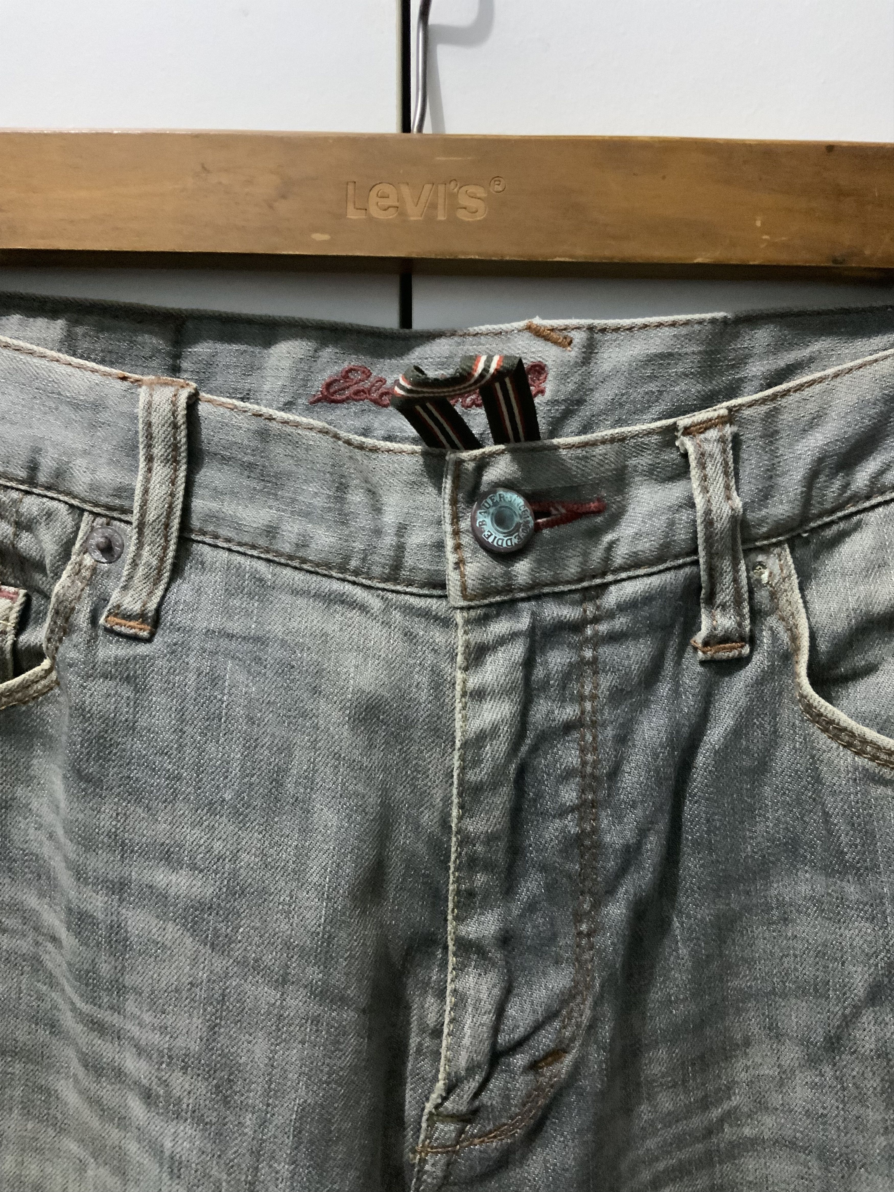 Denime Eddie Bauer Fade Japan Denime Jean Size US 31 - 8 Thumbnail