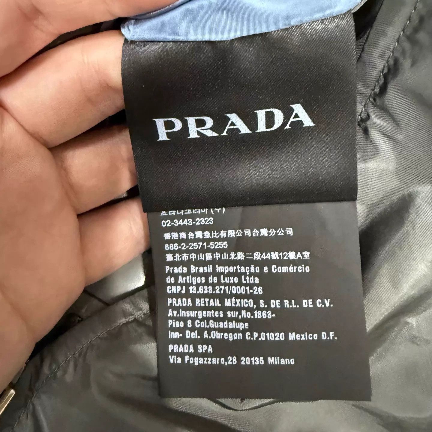 Prada Prada Gray-Blue Double-Sided Hem Logo Jacket 46 99 Size US S / EU 44-46 / 1 - 4 Thumbnail