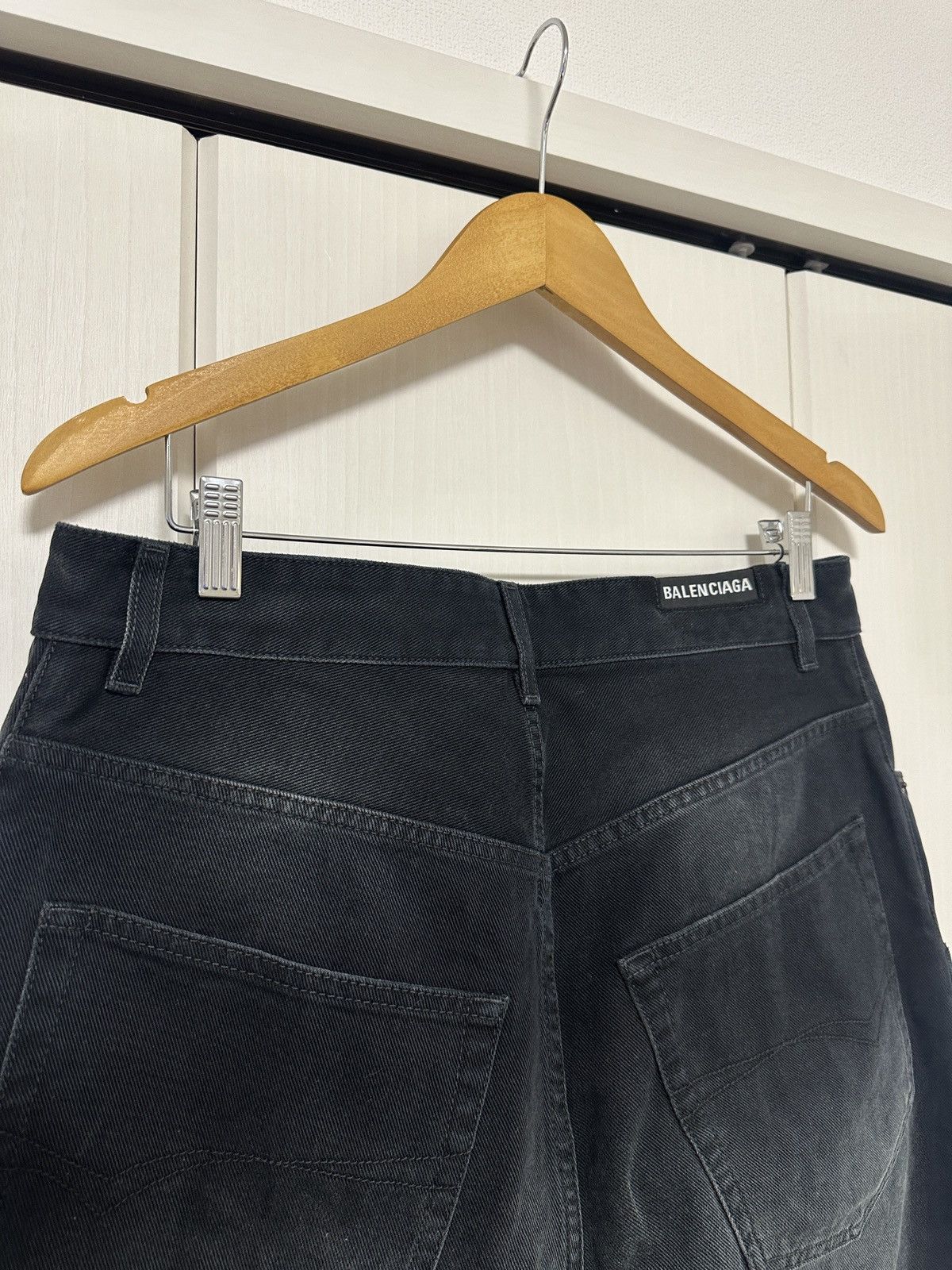Balenciaga Sunbleached Double Leg Denim - Soft Left Hand Denim Size US 32 / EU 48 - 9 Thumbnail