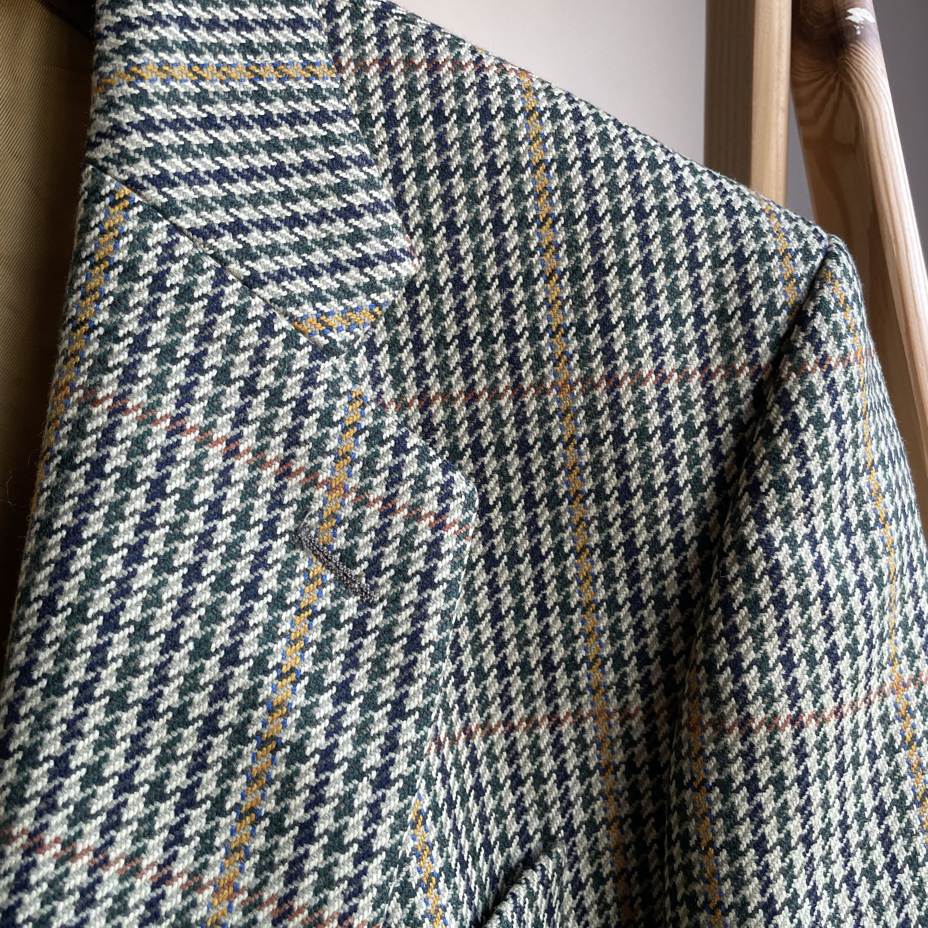 Other Brook Taverner Vintage Houndstooth Tweed Sport Coat Blazer Size 44R - 5 Thumbnail