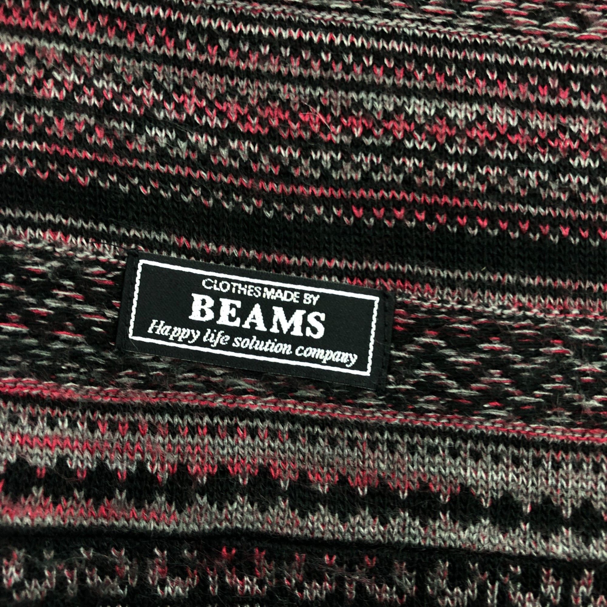 Beams Plus Vintage Beams Infinity Wool Scarf Ribbed Knit Scarves Size ONE SIZE - 4 Thumbnail