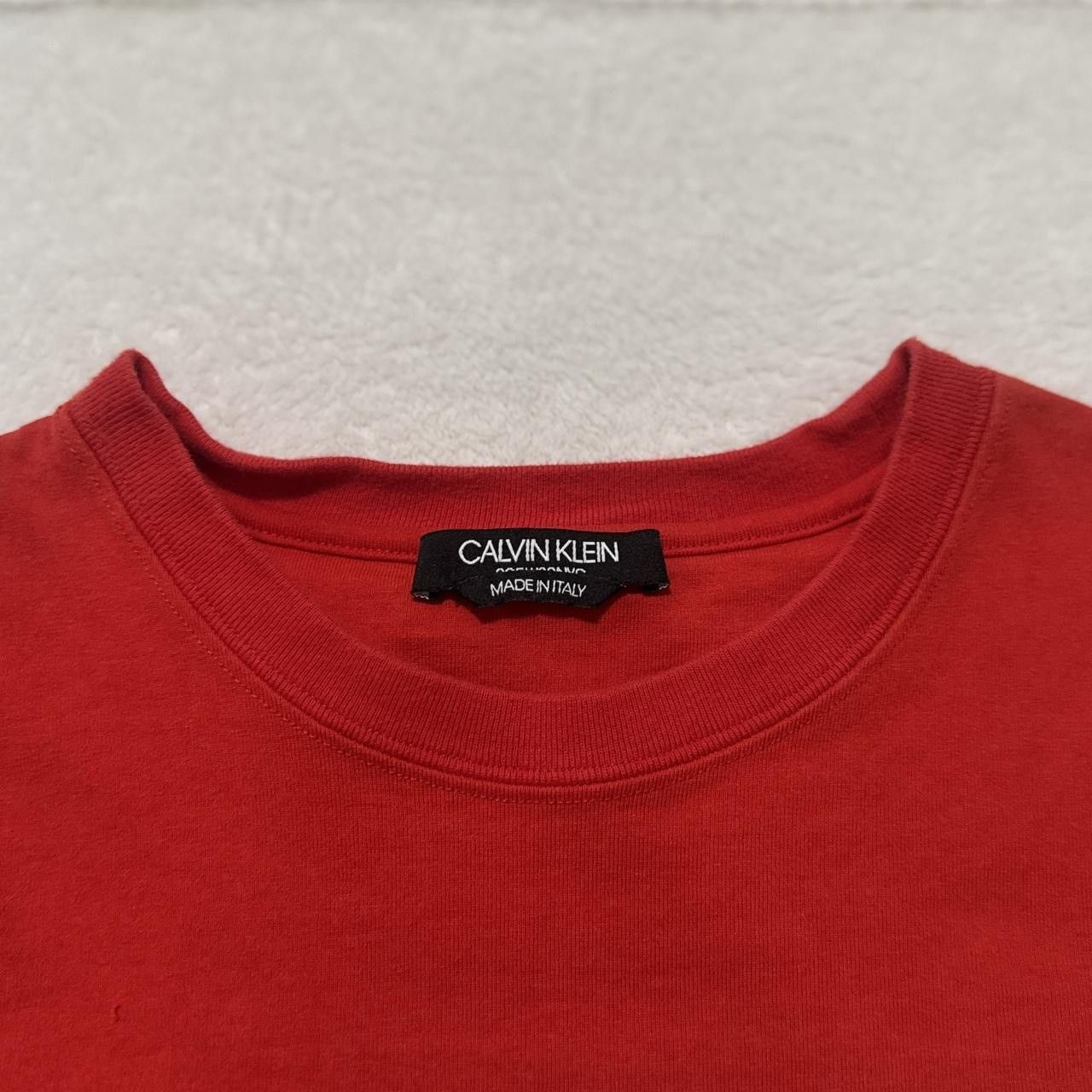 Calvin Klein 205W39NYC Calvin Klein 205W39NYC Red Tee | Made in Italy Size US L / EU 52-54 / 3 - 4 Thumbnail