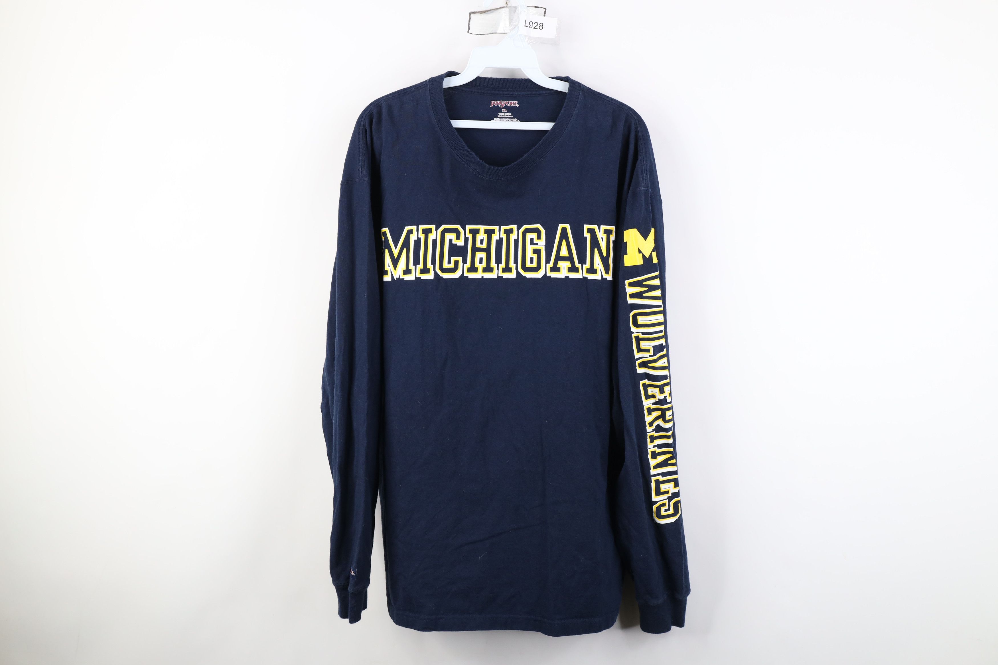 Jansport Vintage JanSport University of Michigan Long Sleeve T-Shirt Size US XL / EU 56 / 4 - 1 Thumbnail