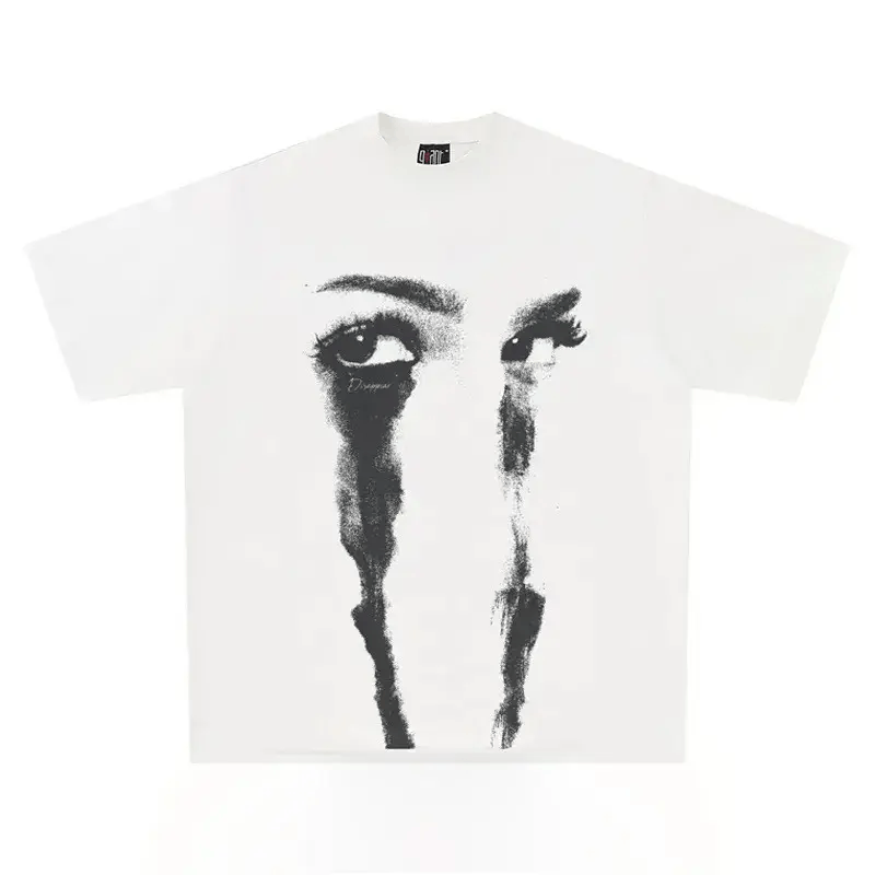 Vintage Streetwear Harajuku Cry Printed T-Shirt y2k Size US S / EU 44-46 / 1 - 1 Thumbnail
