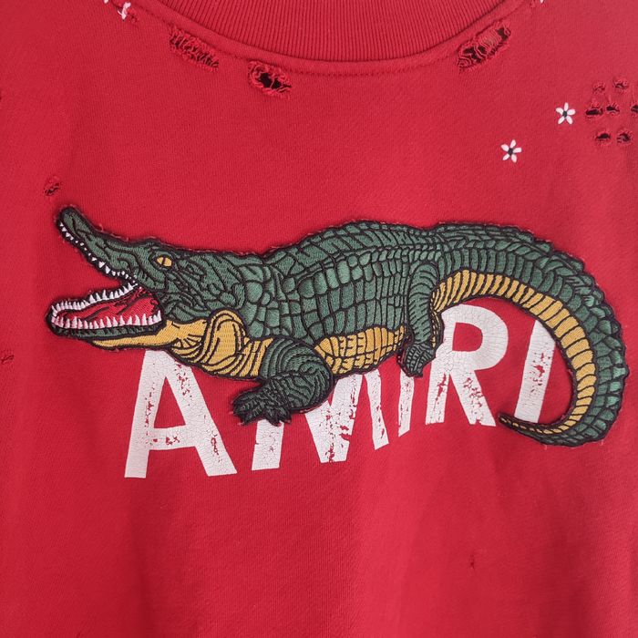 Amiri store crocodile sweater