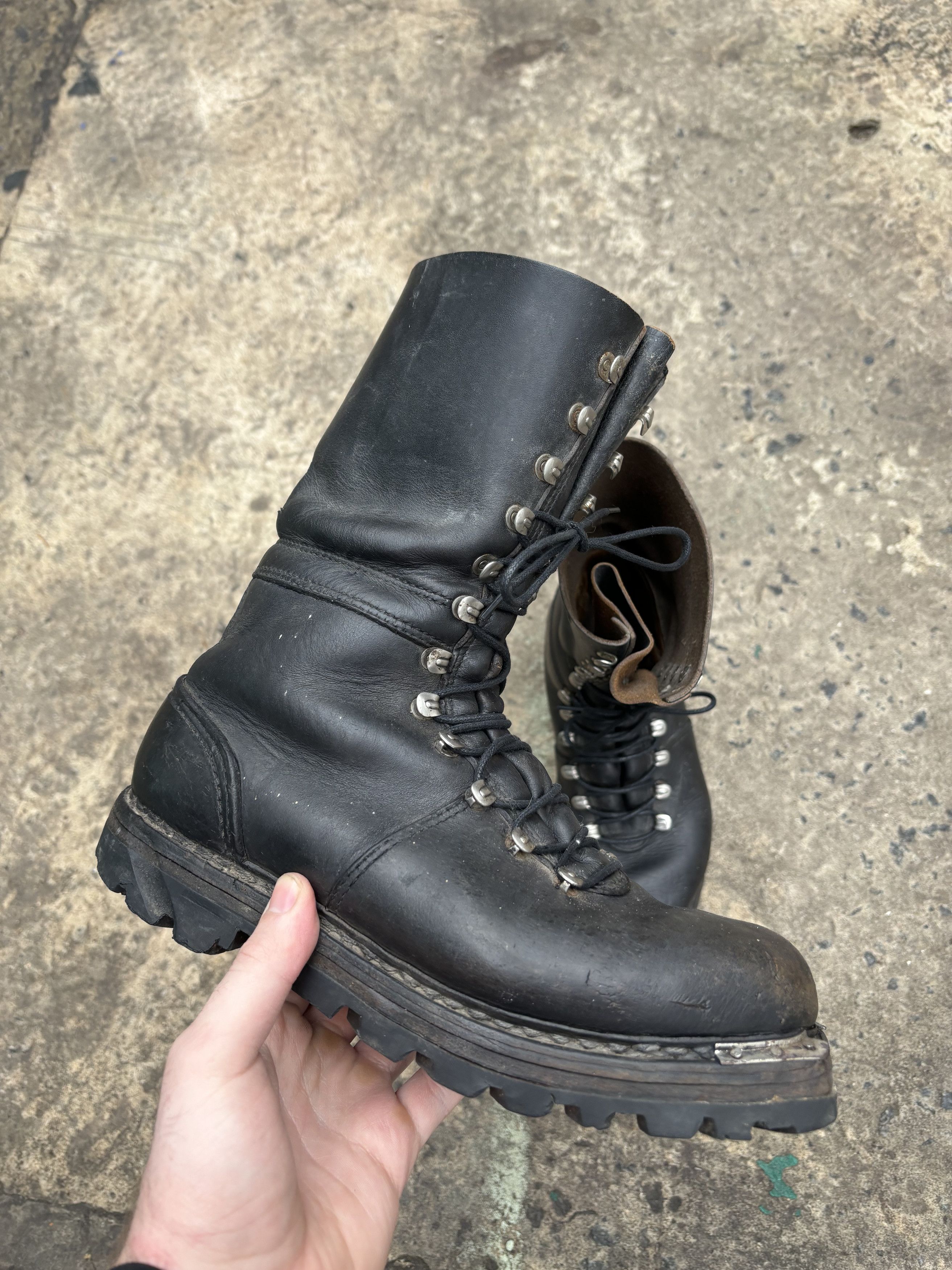 Vintage Vintage 80s Military Paratroopers High Leather Combat Boots Size US 8 / EU 41 - 3 Thumbnail