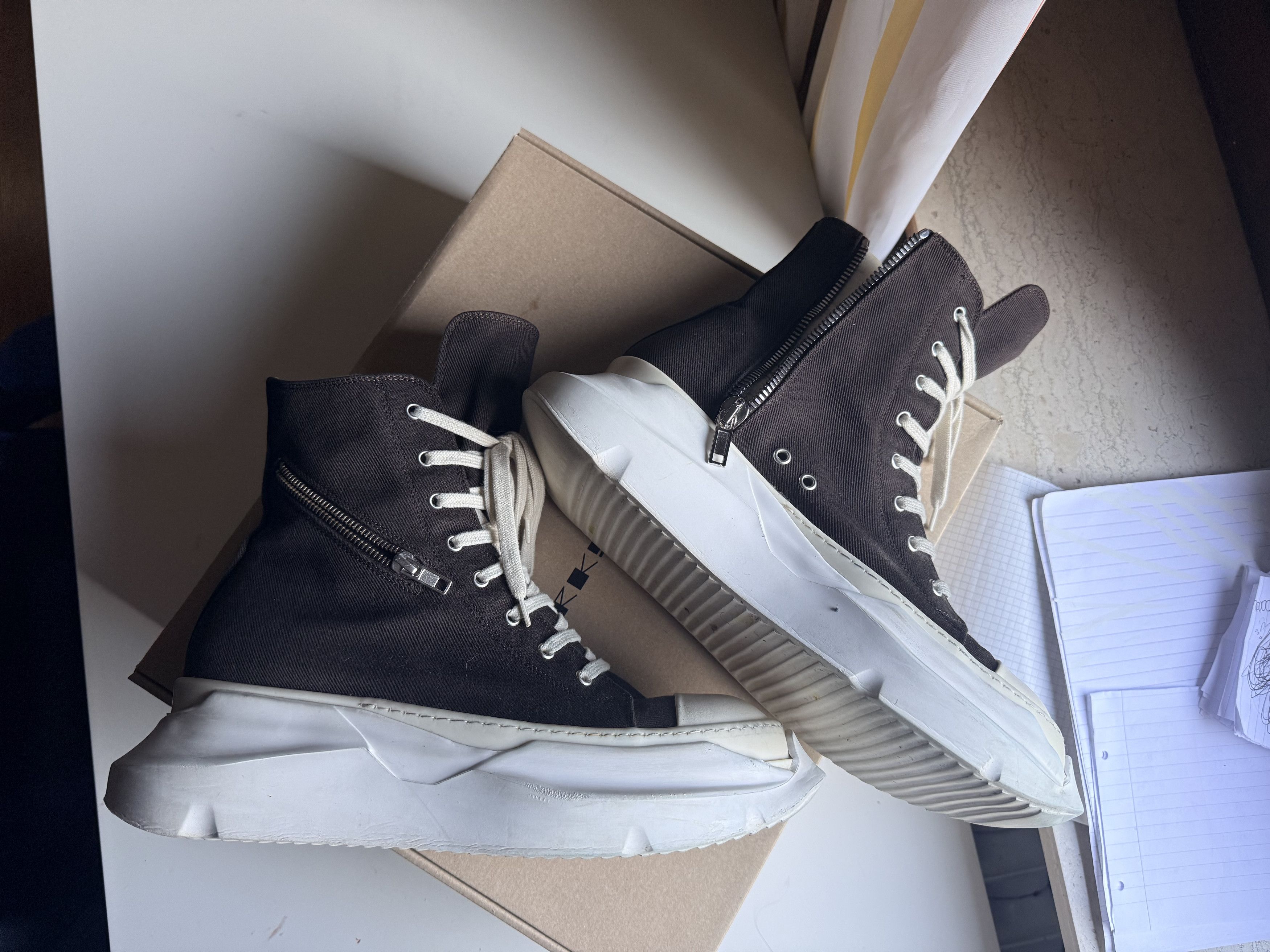 Rick Owens Drkshdw DRKSHDW FW25 ABSTRACT RAMONES Size US 12 / EU 45 - 2 Thumbnail