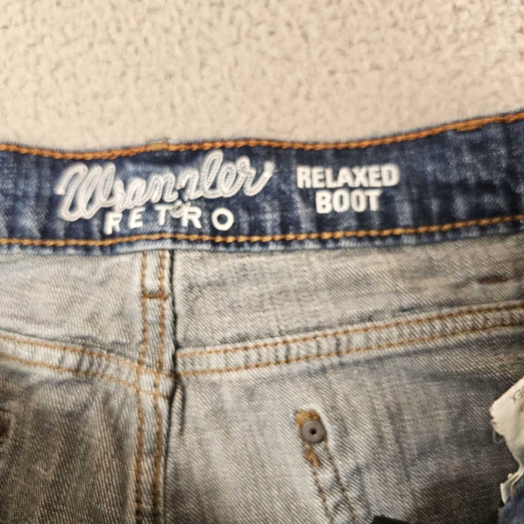 Wrangler Wrangler Retro Jeans Mens 34x29 Bootcut Denim Stretch Wrangler Retro Relaxed Boot Jeans Mens 34 Blue Pockets Zip Mens Wrangler Retro Vintage No Size US 34 / EU 50 - 3 Thumbnail