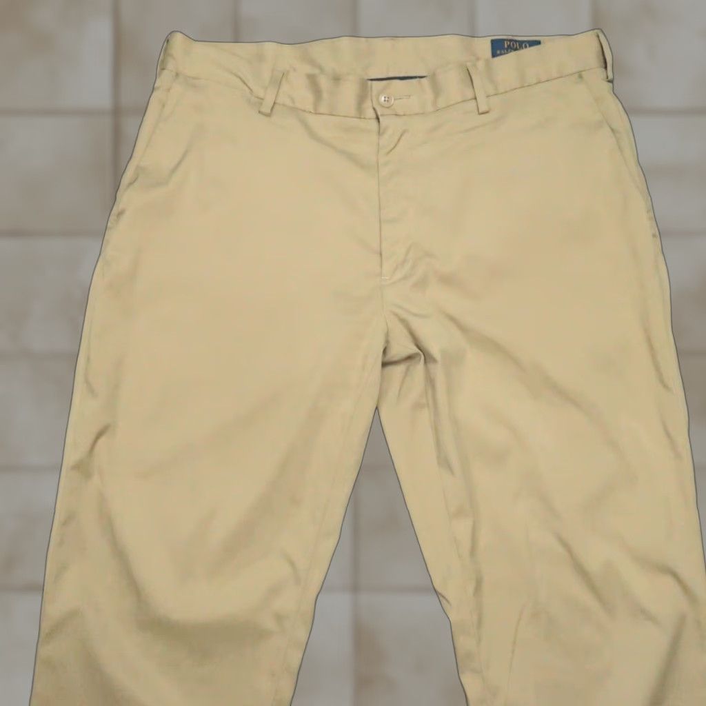 Polo Ralph Lauren Polo Ralph Lauren Pants Men 36x34 Khaki Stretch Classic Fit Performance Trouser Size US M / EU 48-50 / 2 - 1 Thumbnail
